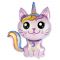 Мини фигура Котенок Единорог розовый F12"/30см (Испания) 902797F
