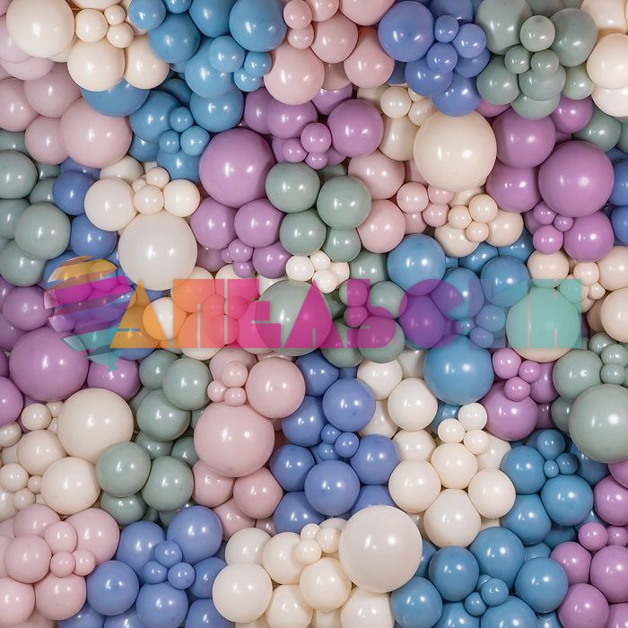 Шар пастель Серый 512/05"/13см (S97) Blue Grey голубая дымка 100шт/уп (Китай) ретро 512-05S97