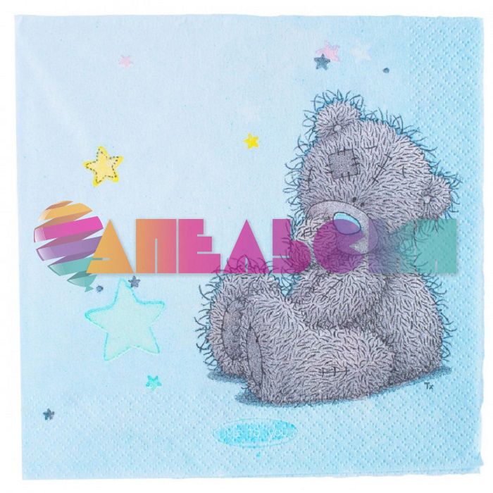 Салфетка Мишка Тедди Me to you 33см 16шт/уп 1502-0623-СТОК