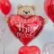 Шар фигура Мишка с сердцем ILY This Mach F38"/97см (Испания) 901715