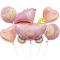 Шар фигура Коляска розовый Baby Girl FL35"/89см (Китай) 17556