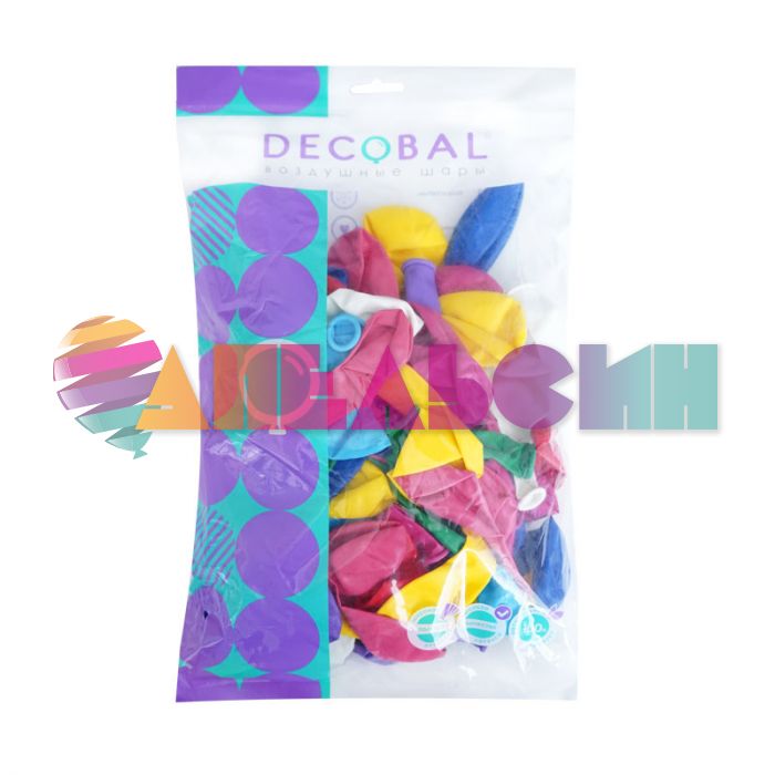 Шар пастель Ассорти DL10"/25см Assorted 100шт/уп (Вьетнам) 310199