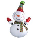 Шар фигура Снеговик веселый FL39"/99см (Китай) 15232