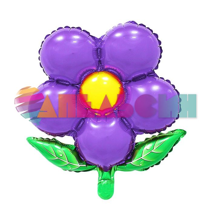 Мини фигура Ромашка фиолетовый FL20"/51см (Китай) с клапаном 3532883
