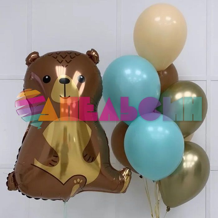 Шар фигура Медведь лесной FL24"/61см (Китай) 19975