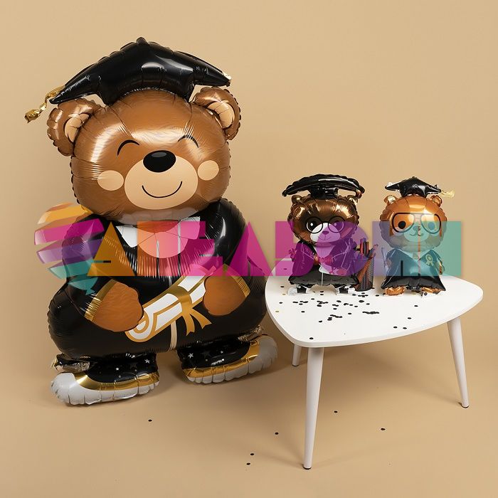 Мини фигура Мишка выпускник FL17"/43см (Китай) 24582