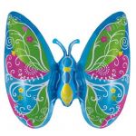 Мини фигура Бабочка экзотическая голубой FL17"/43см с клапаном (Китай) 17023