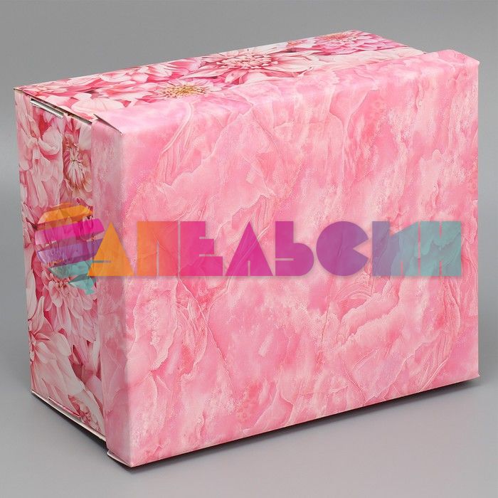 Коробка Цветы летние 25,6х31,2х16,1см складная 9438734