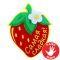 Чипборд Клубника Самая сладкая 7,8х9,5см фетр 179880