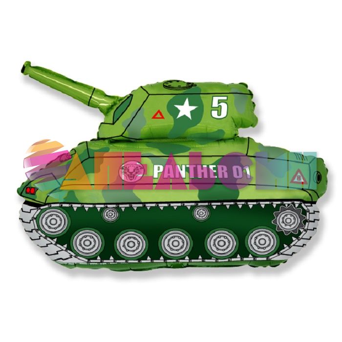 Мини фигура Танк Panter 01 зеленый F14"/36см (Испания) 902672VE