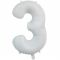 Шар цифра Белый Е26"/66см 3 White (Китай) 1207-4851