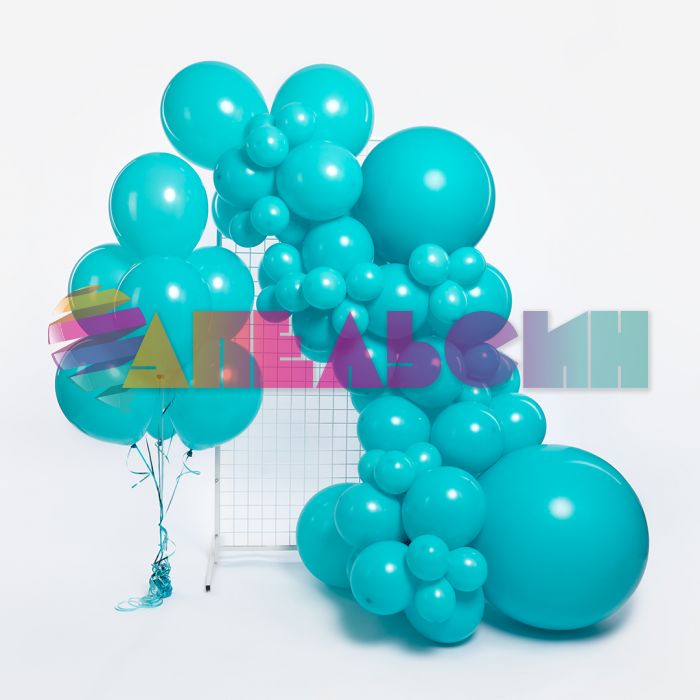 Шар пастель Бирюза 512/18"/46см (S69) Caribbean Blue голубой карибский 10шт/уп (Китай) 512-18S69