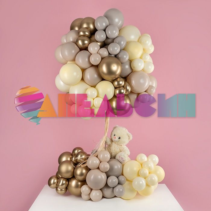 Шар пастель Бежевый 512/05"/13см (S88) White Sand белый песок 100шт/уп (Китай) ретро 512-05S88