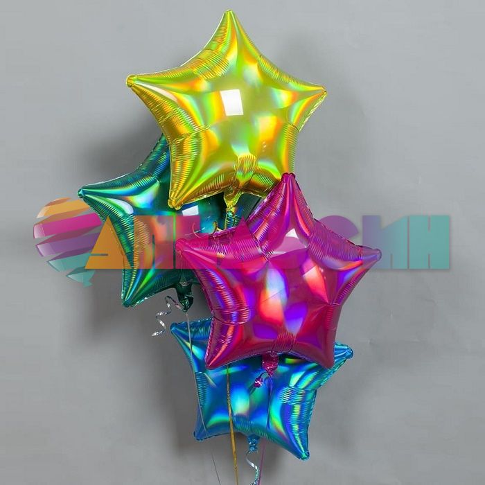 Шар звезда Зеленый FL18"/46см (Китай) перламутр 190115GR
