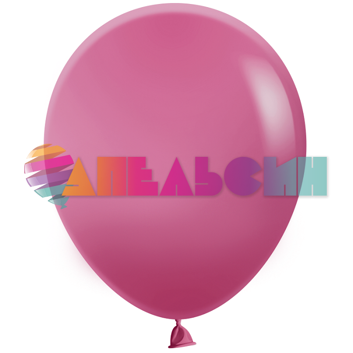 Шар пастель Розовый Ш12"/30см Bright Pink Орхидея 100шт/уп (Китай) ретро 912036