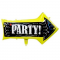 Шар фигура Указатель PARTY желтый FL31"/79см (Китай) 15703