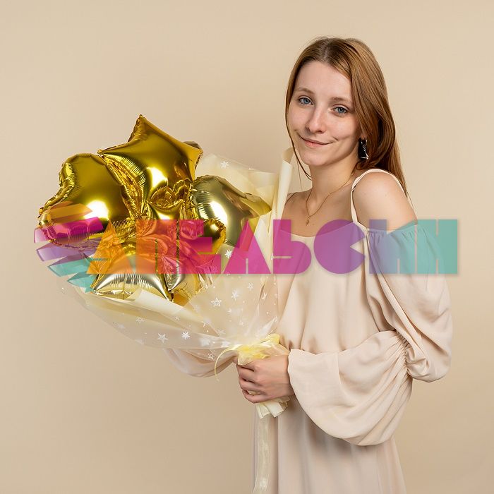 Шар сердце Золото FL10"/25см (Китай) 27235
