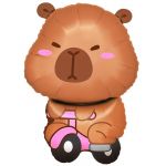 Шар фигура Капибара на велосипеде FL26"/66см (Китай) 26408