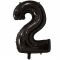 Шар цифра Черный Е26"/66см 2 Black (Китай) 1207-4840
