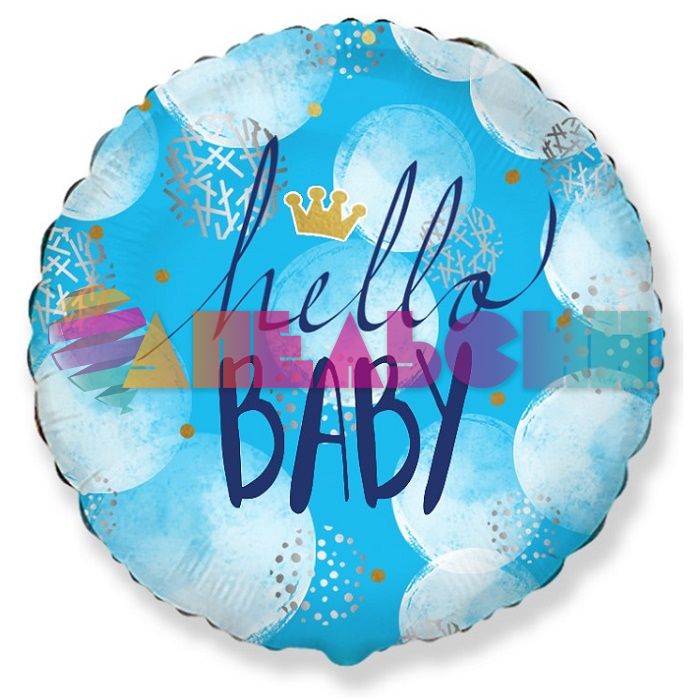 Шар фольга Hello BABY малыш F18"/46см (Испания) 401612