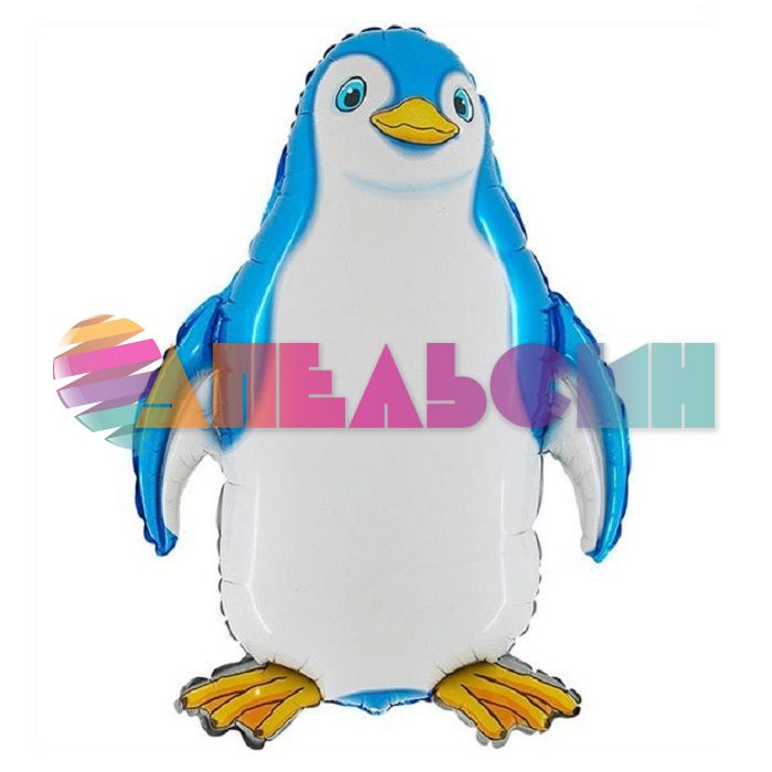 Шар фигура Пингвин голубой F32"/79см (Испания) 901745B