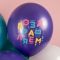 Шар латекс С ДР Яркие буквы 12"/30см 25шт/уп (Малайзия) 711621