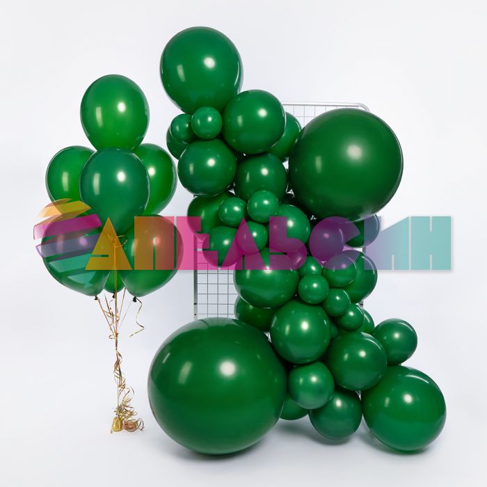 Шар пастель Зеленый 512/36"/91см (S56) Hunter Green темный (Китай) 512-36S56