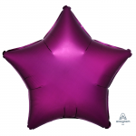 Шар звезда Красный A19"/49см гранат Pomegranate (США) сатин 1204-0652