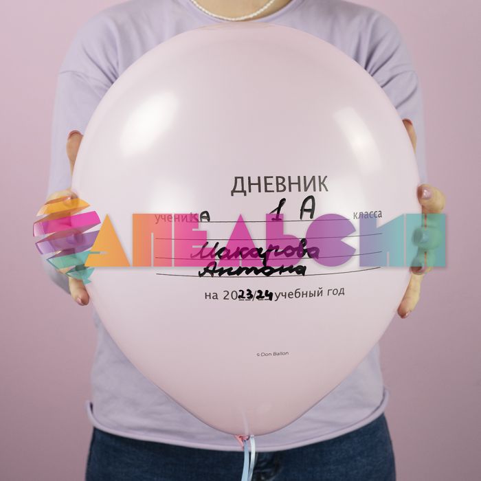 Шар латекс Школьный дневник 12"/30см 25шт/уп (Китай) макарунс 612892