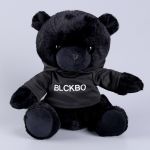 Игрушка Мишка 23см черный Ахпер в толстовке 9689571