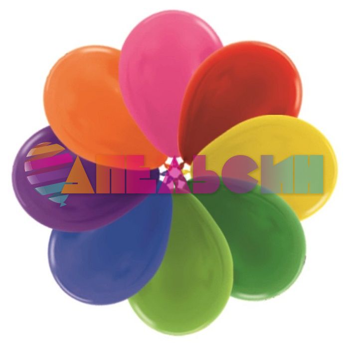 Шар металлик Ассорти S12"/30см 12шт/уп (Колумбия) 212500-12-бр