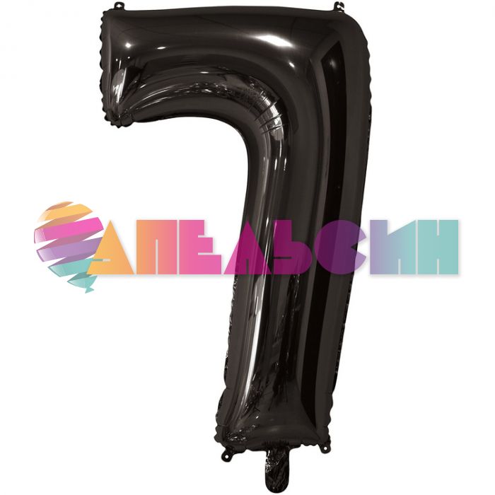 Шар цифра Черный Е26"/66см 7 Black (Китай) 1207-4845
