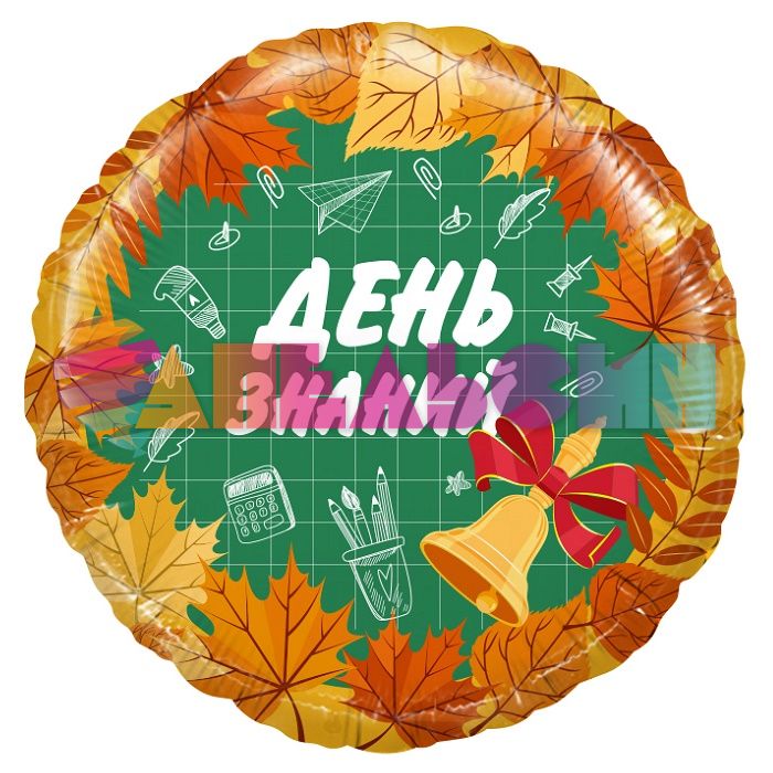 Шар фольга День знаний AG19"/48см (Россия) 740111