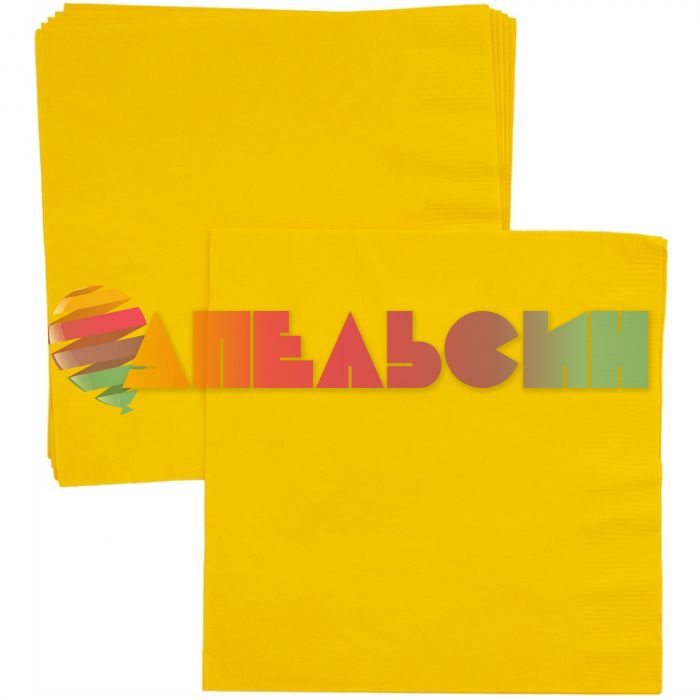 Салфетка Желтый Yellow Sunshine 33см 16шт/уп 1502-0057