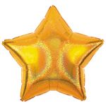 Шар звезда Золото A19"/49см Gold (США) переливы 1205-0021