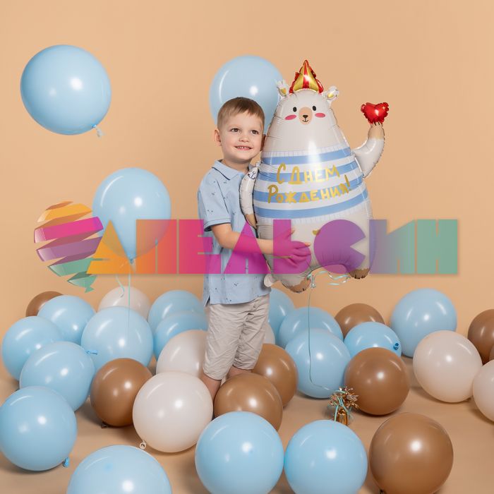 Шар пастель Коричневый 512/12"/30см (S86) Latte латте 100шт/уп (Китай) ретро 512-12S86