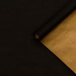 Бумага Черный | Золото 0,7х10м крафт 2ст 6342877