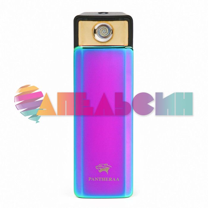 Зажигалка Пантераа сиреневый с фонариком 2,5х7,5см электро USB 9246374