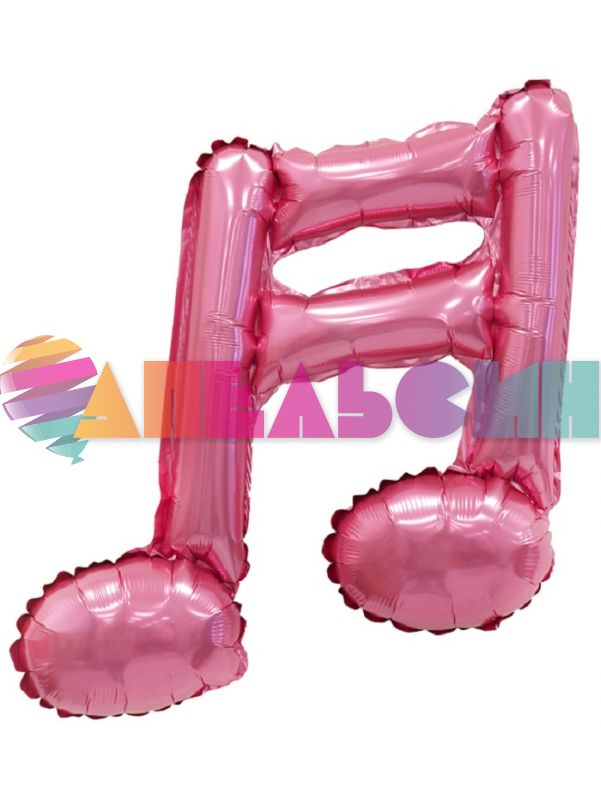 Мини фигура Нота двойная розовый ВХ14"/36см с клапаном (Китай) 752052