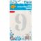 Шар цифра Белый Е26"/66см 9 White (Китай) 1207-4857
