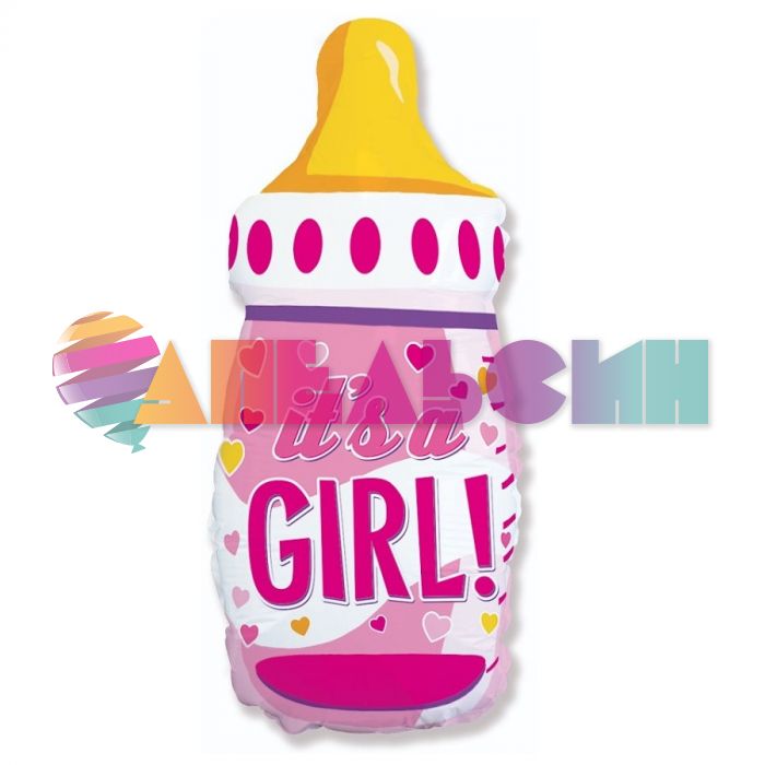 Шар фигура Бутылочка It's a GIRL F31"/79см (Испания) 901827