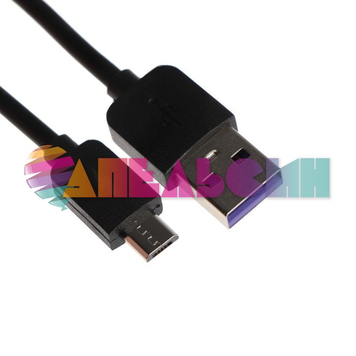 Кабель MicroUSB - USB 2.4А 2м Черный Exployd EX-K-1389 силиконовая оплетка 9393028