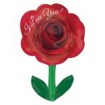 Шар фигура Роза на стебле ILY A18"/45см (США) 31847 1207-2112