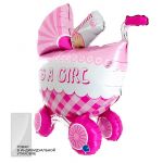 Шар фигура Каляска It`s a GIRL G42"/107см (Италия) 1207-2732 L73061-P