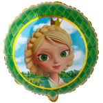 Шар фольга Царевны Василиса Е18"/46см круг (Китай) 1202-3297