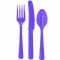 Набор приборов Фиолетовый Purple 24шт/уп пластик 1502-1320