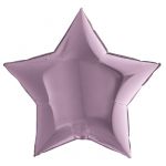 Шар звезда Сиреневый G09"/23см (Италия) 09213L