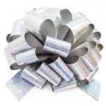 Бант Серебро d=36см голография 7см шар 661028