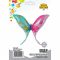 Шар фигура Бабочка розово-голубая Е45"/114см (Китай) 23635 1207-5425