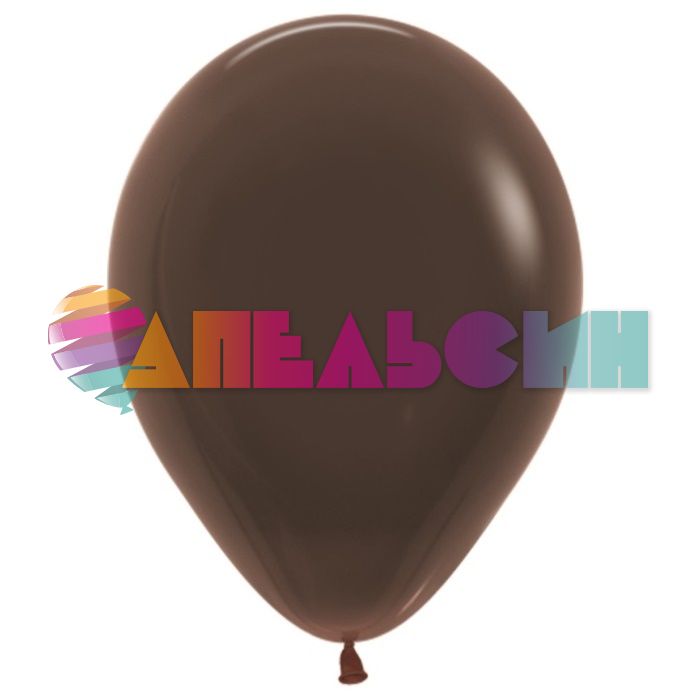Шар пастель Коричневый S12"/30см (076) Chocolate Шоколад 50шт/уп (Колумбия) пастель 232225